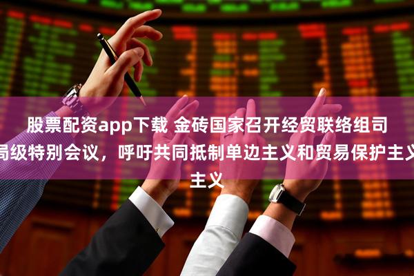 股票配资app下载 金砖国家召开经贸联络组司局级特别会议，呼吁共同抵制单边主义和贸易保护主义